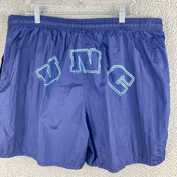 Lee UNC Tarheel Swim Shorts Mens Extra Large Blue Spellout Stretch Beach Pool‎ - Picture 2 of 14